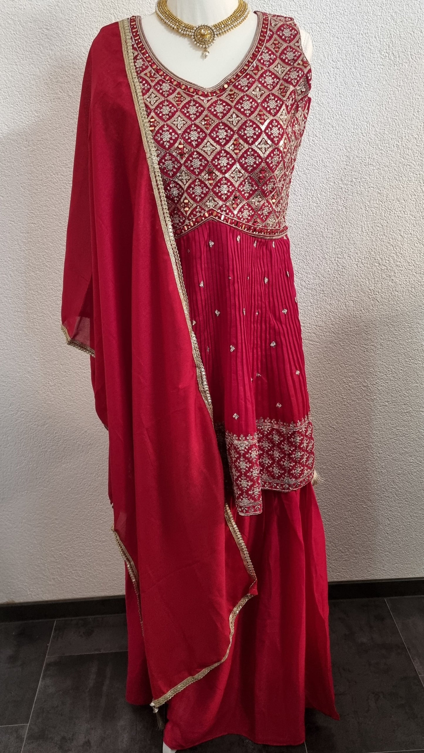 Sharara Suit Diamond Silver Edition