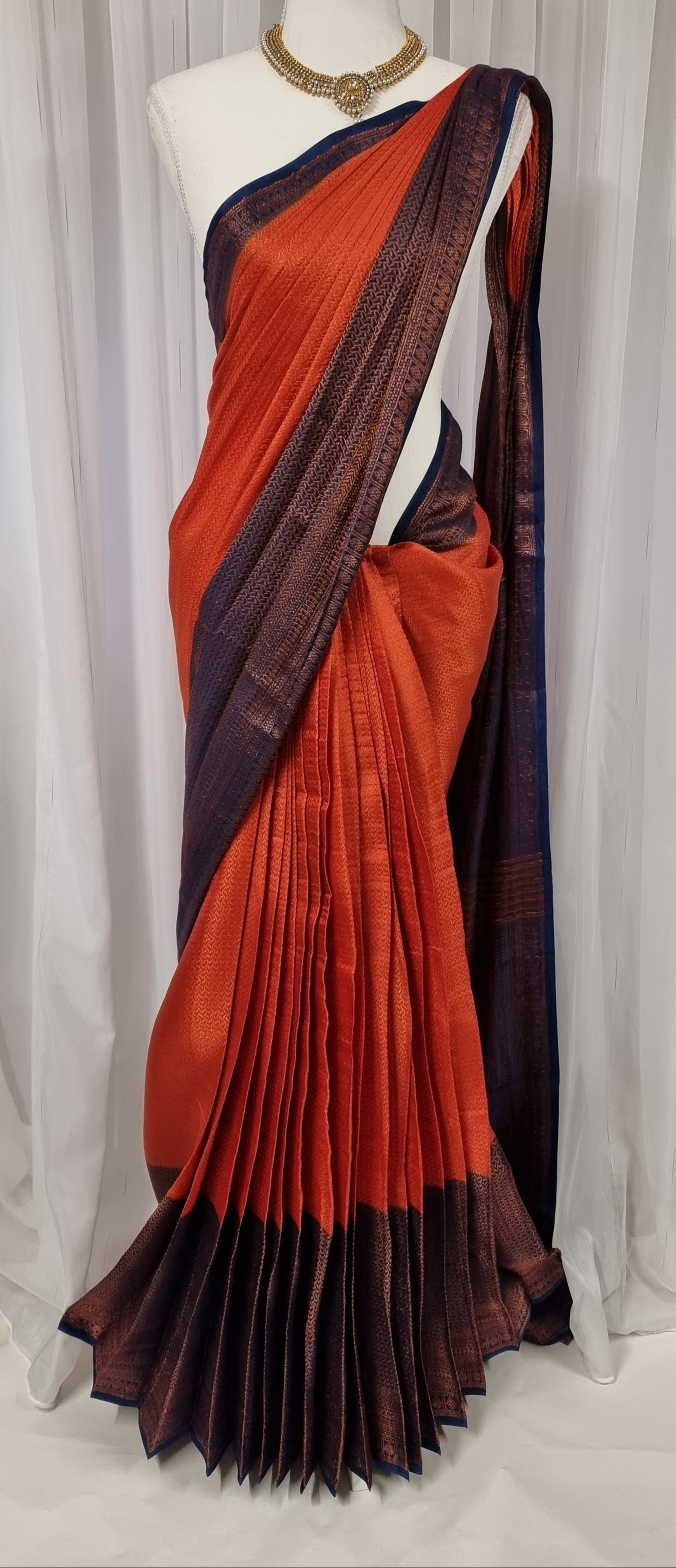 Soft Silk Sarees with Copper Work