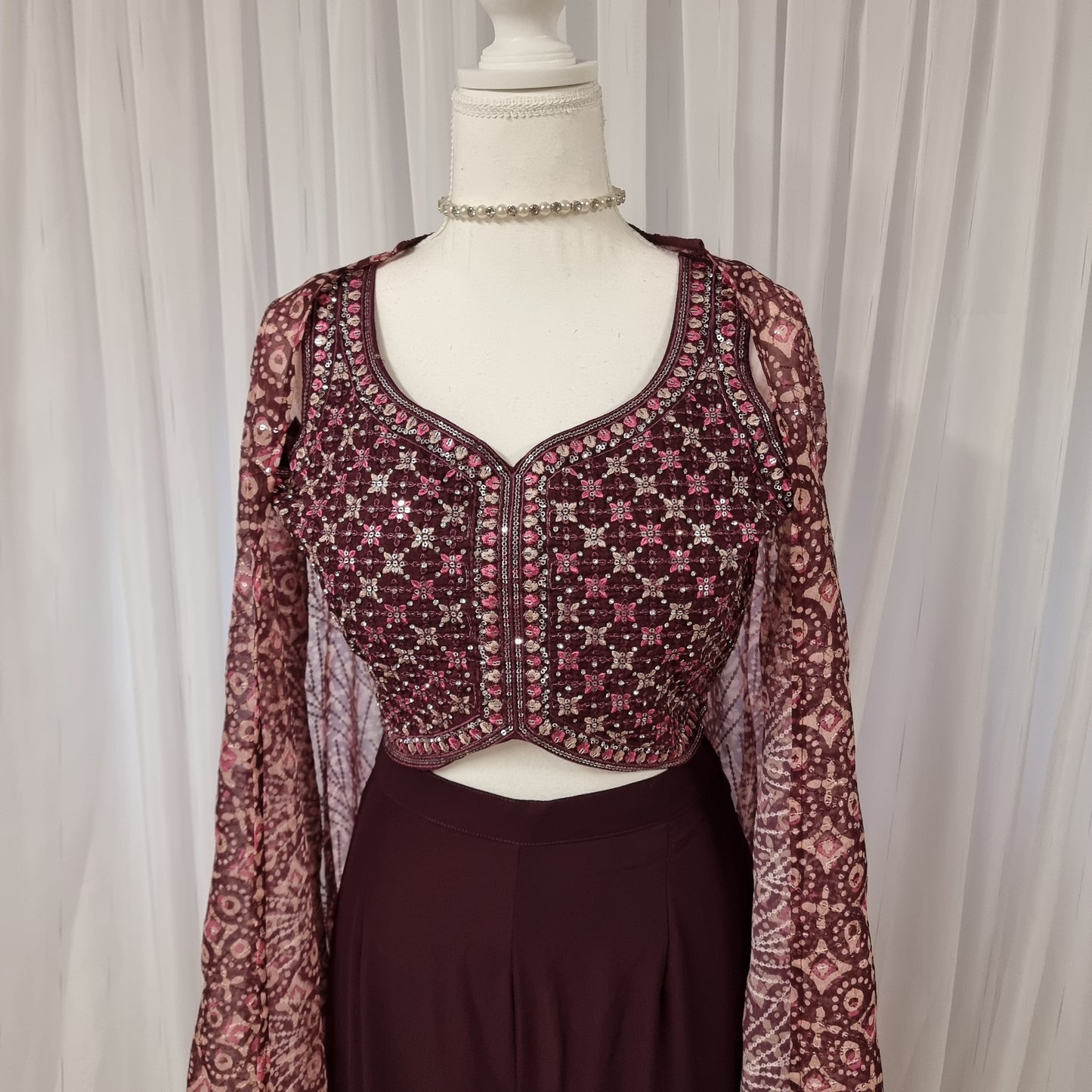 Palazzo Outfit sparkle Glow