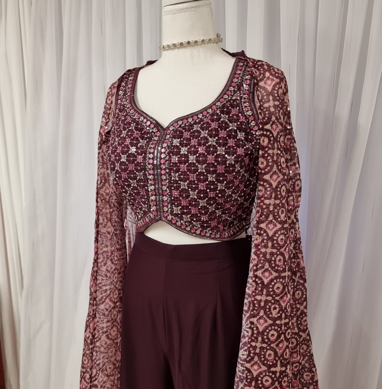 Palazzo Outfit sparkle Glow