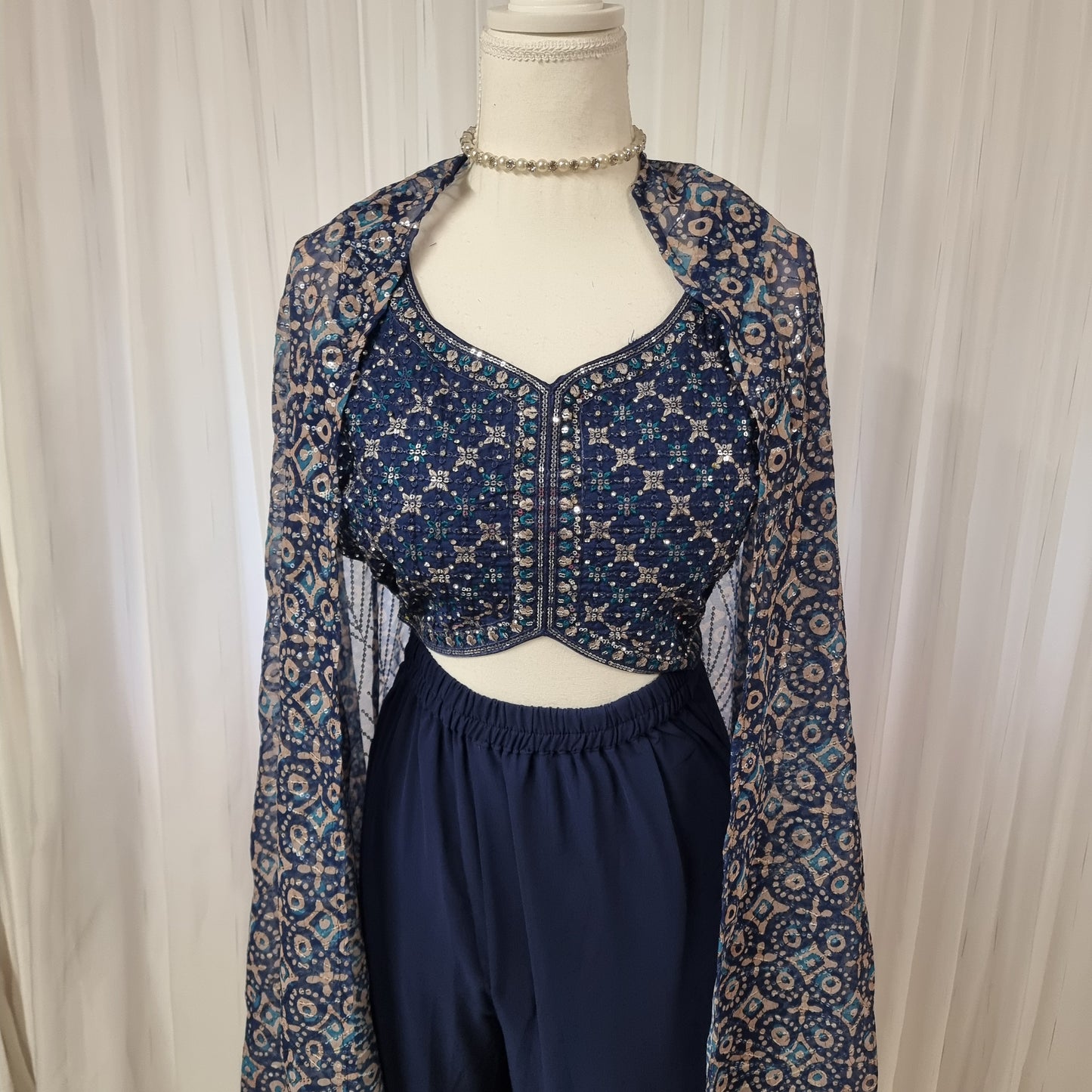 Palazzo Outfit sparkle Glow