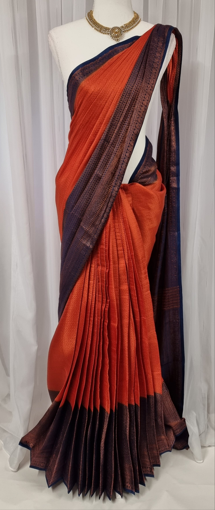 Soft Silk Sarees with Copper Work