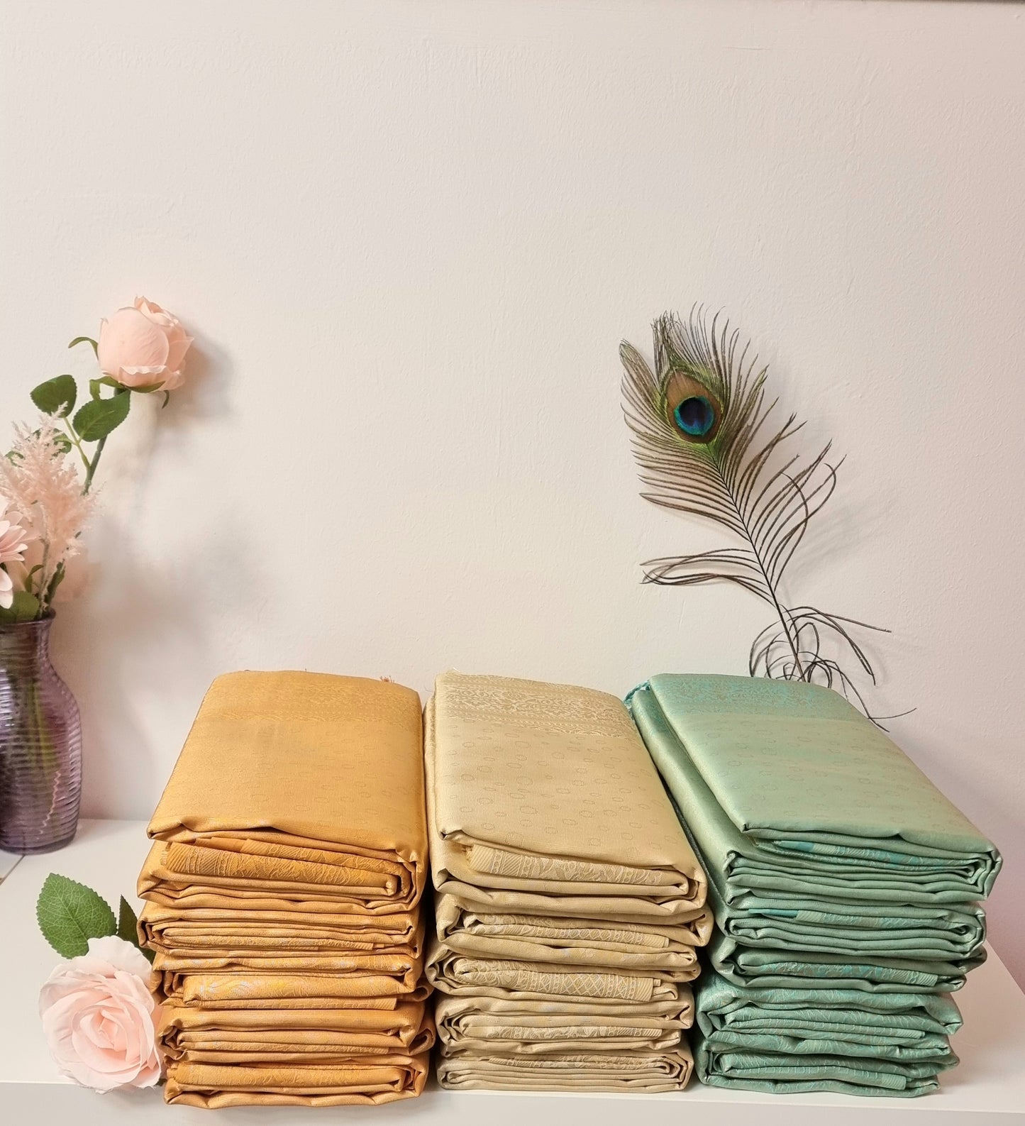 Bridesmaids Saree Pastel Mint Green