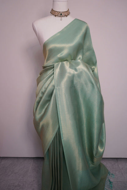 Bridesmaids Saree Pastel Mint Green
