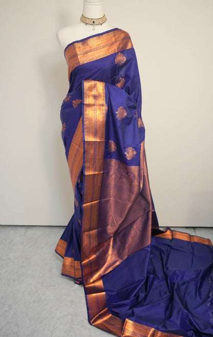 Royal Neela Silk Saree
