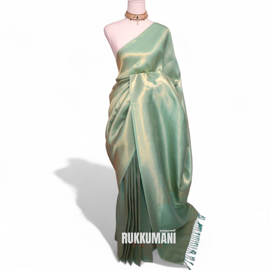 Bridesmaids Saree Pastel Mint Green