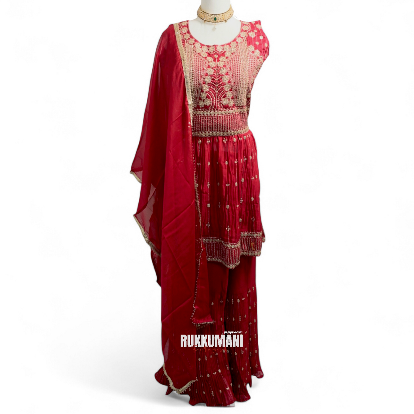 Sharara Suit Tri Silver Edition
