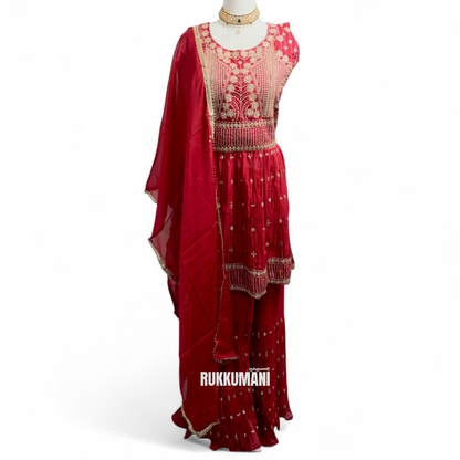 Sharara Suit Tri Silver Edition