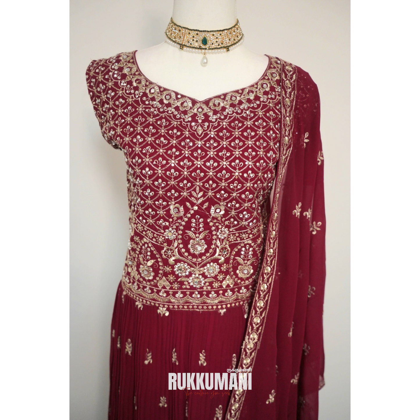 Salwar Glitter Sliver Edition