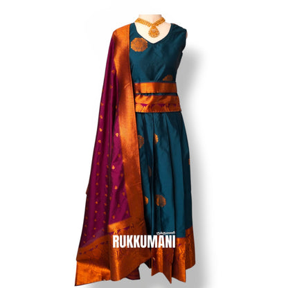 Kankambaram Pattu Lehenga