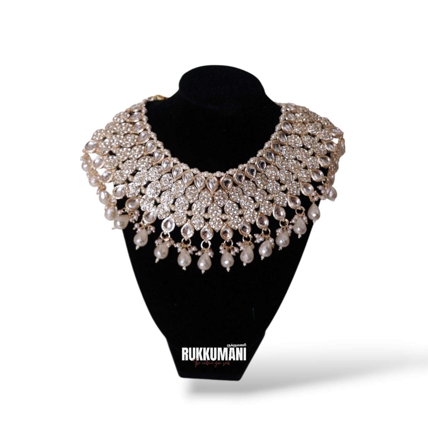 Royal Pearl Sparkle Necklace Set