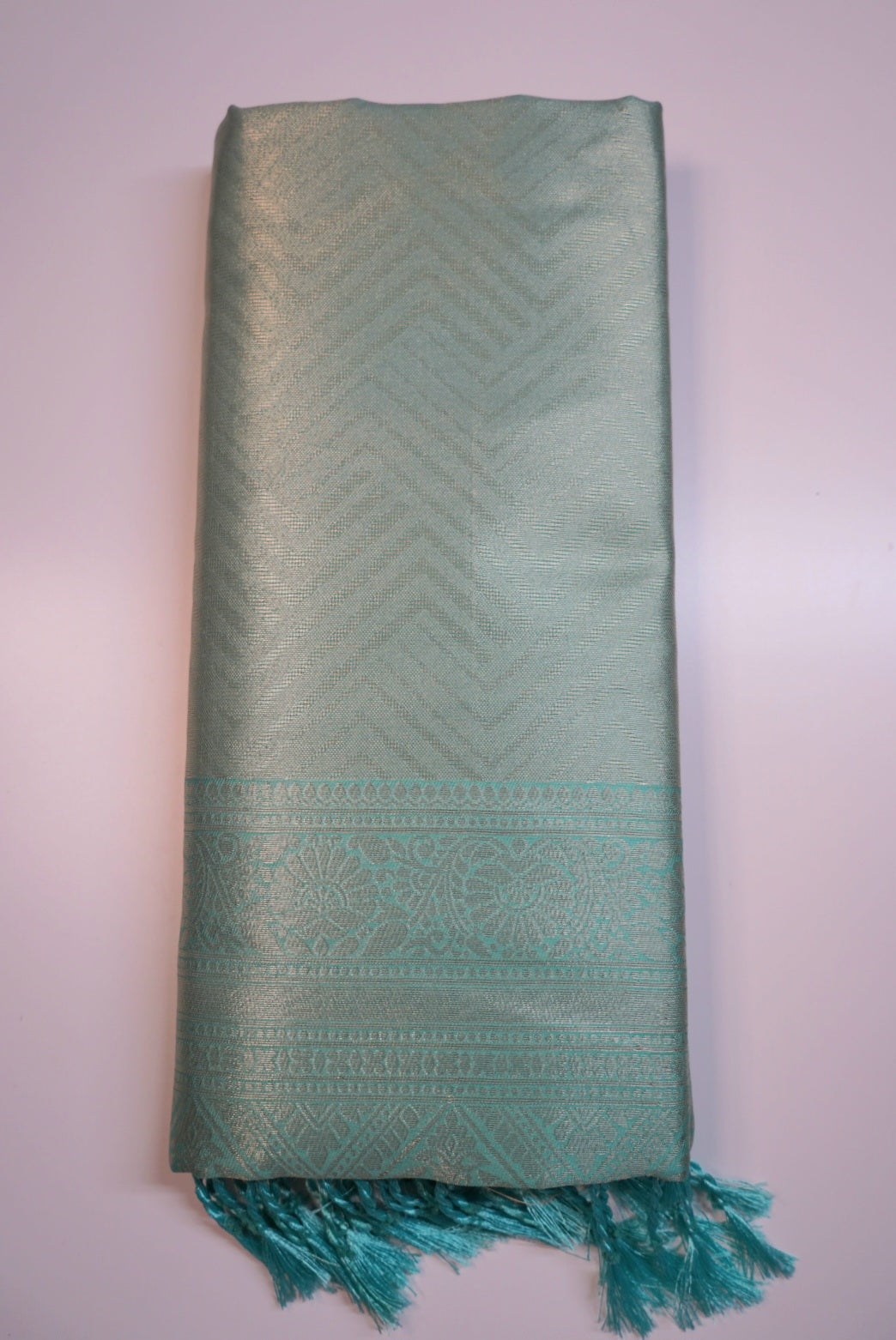 Bridesmaids Saree Pastel Mint Green